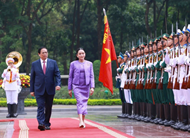 Prime Minister hosts welcome ceremony for Thai counterpart